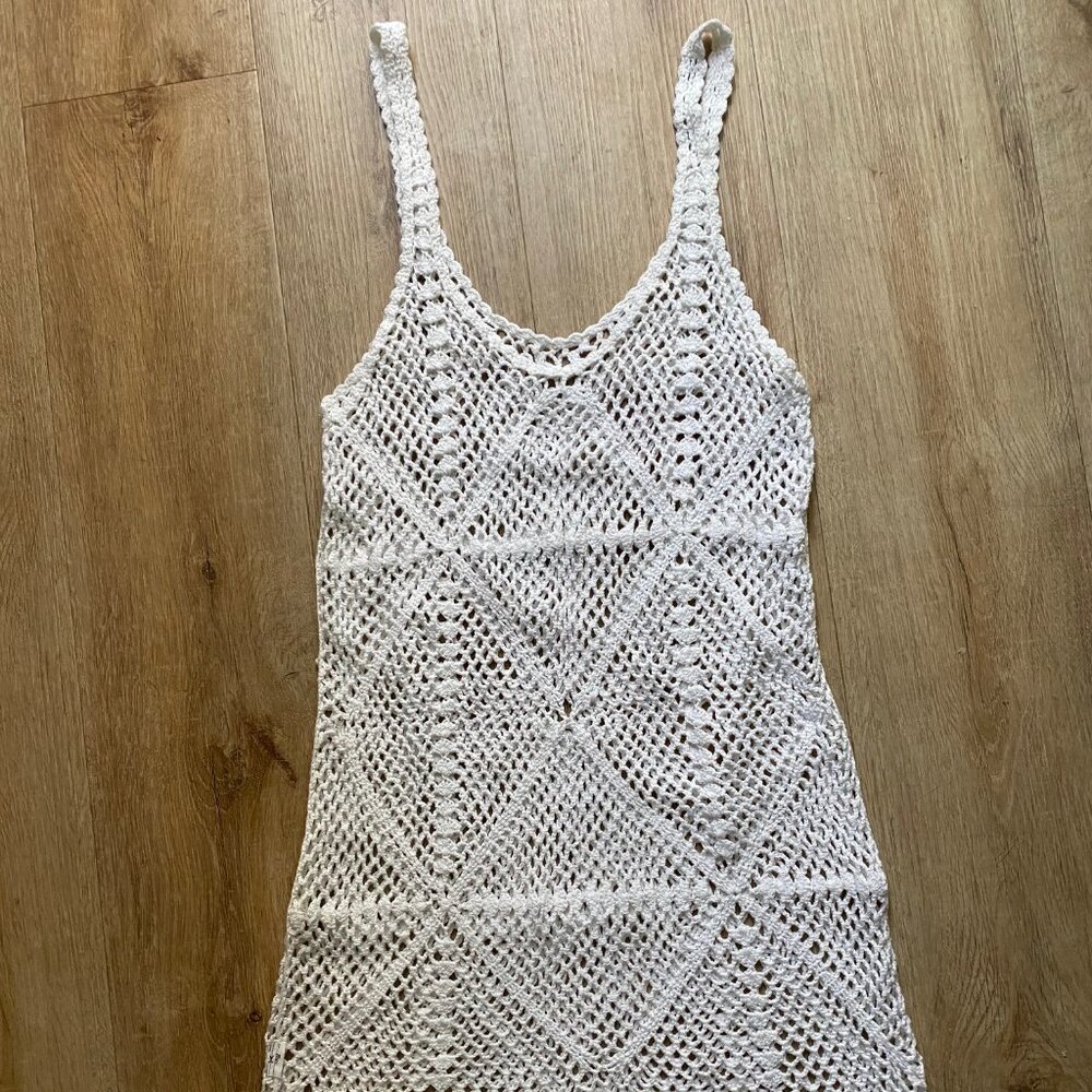 Crochet Dress Tunic Swim Cover Up